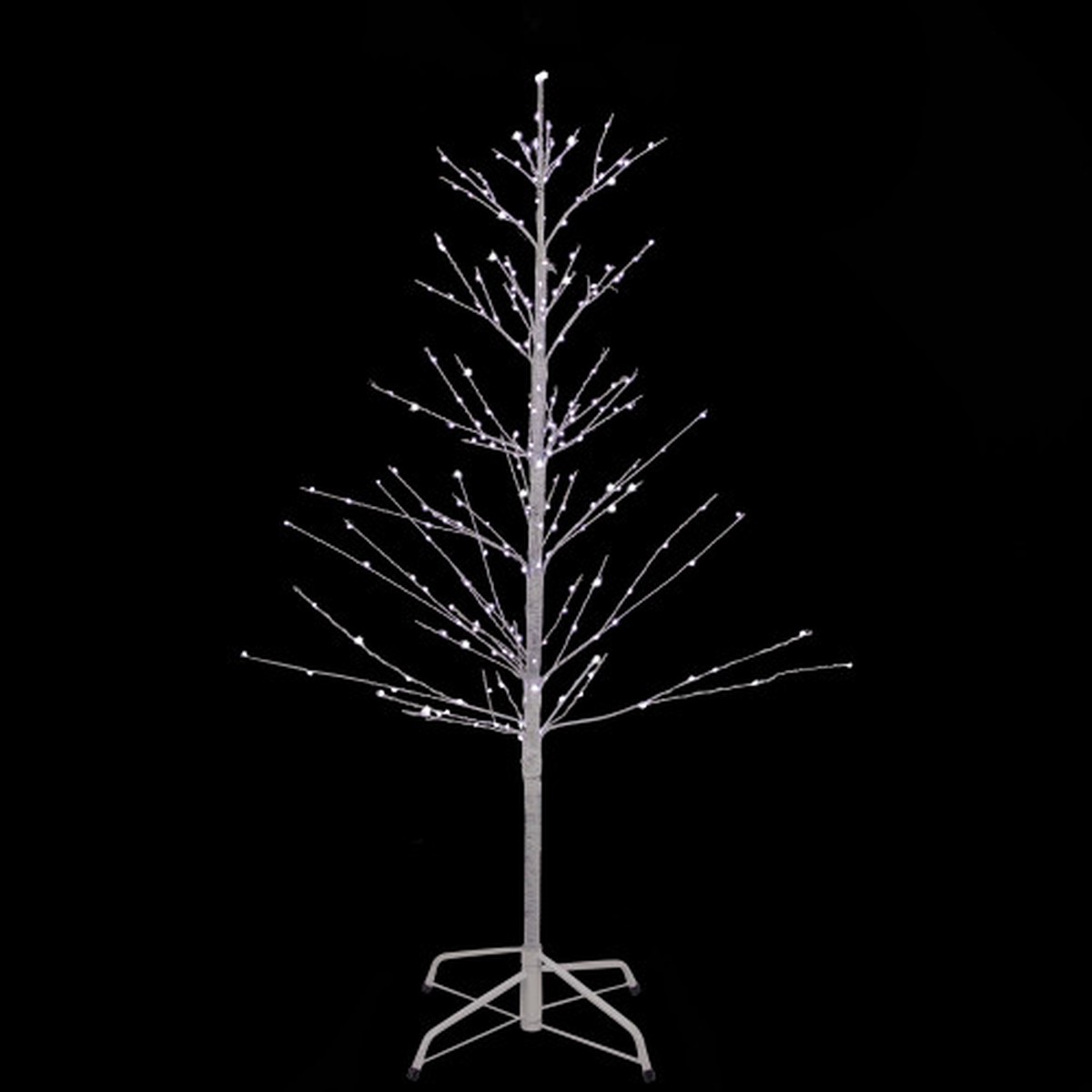 4' LED Lighted White Birch Christmas Twig Tree - Pure White Lights