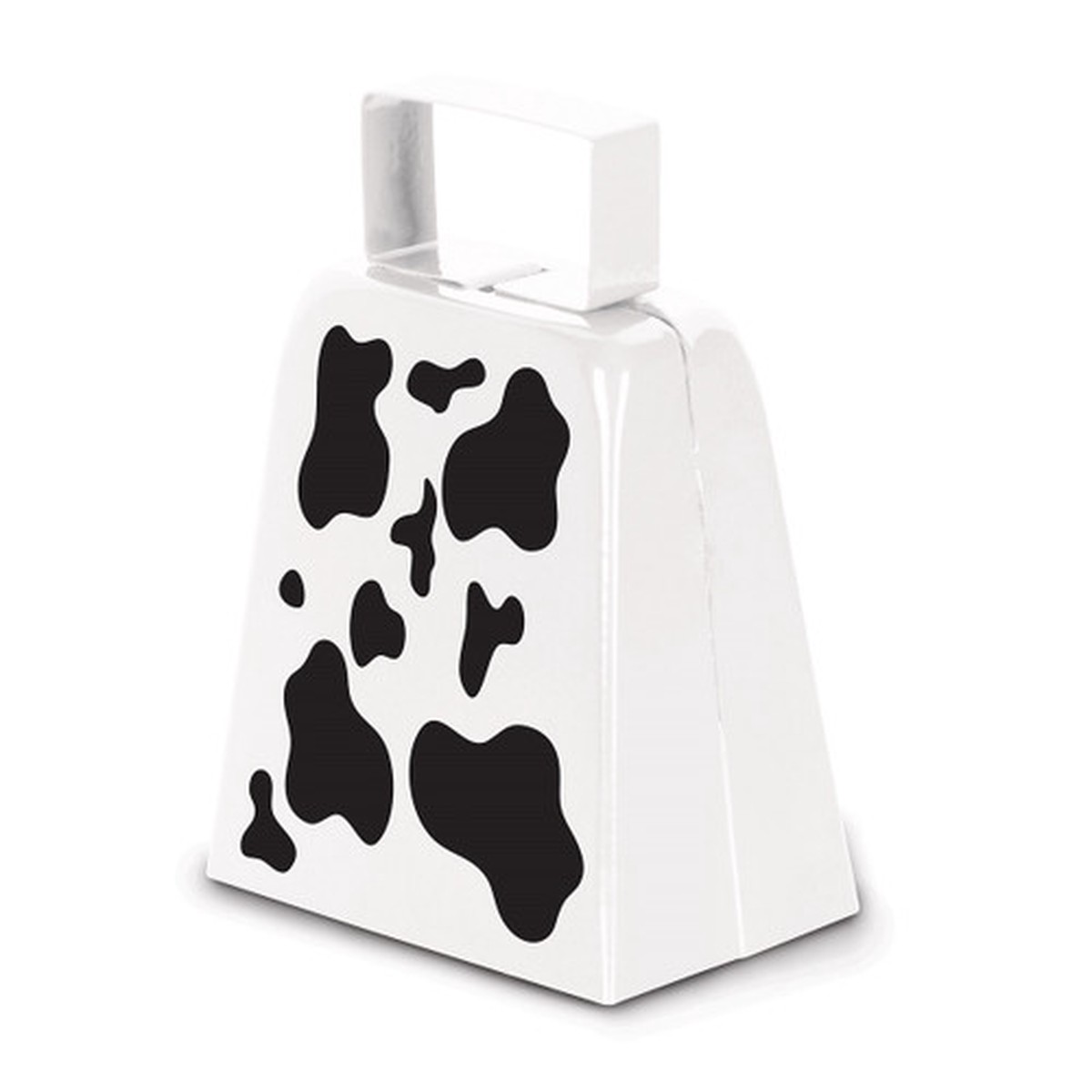 Club Pack of 12 Black and White Western Country Cowbell Party Favor Decors 4"