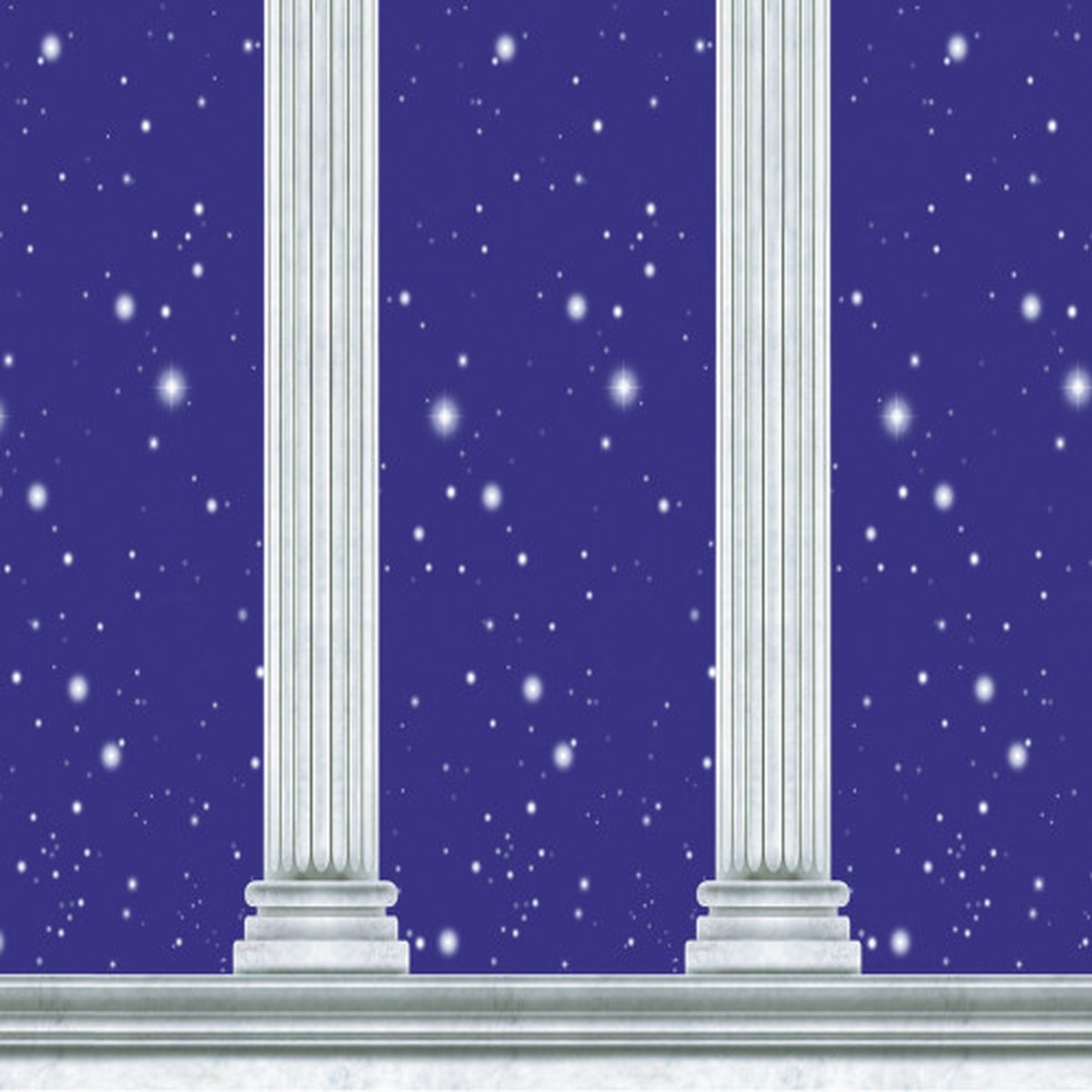 Formal Stars and Columns Photo Backdrop - 30" - Blue - Pack of 6