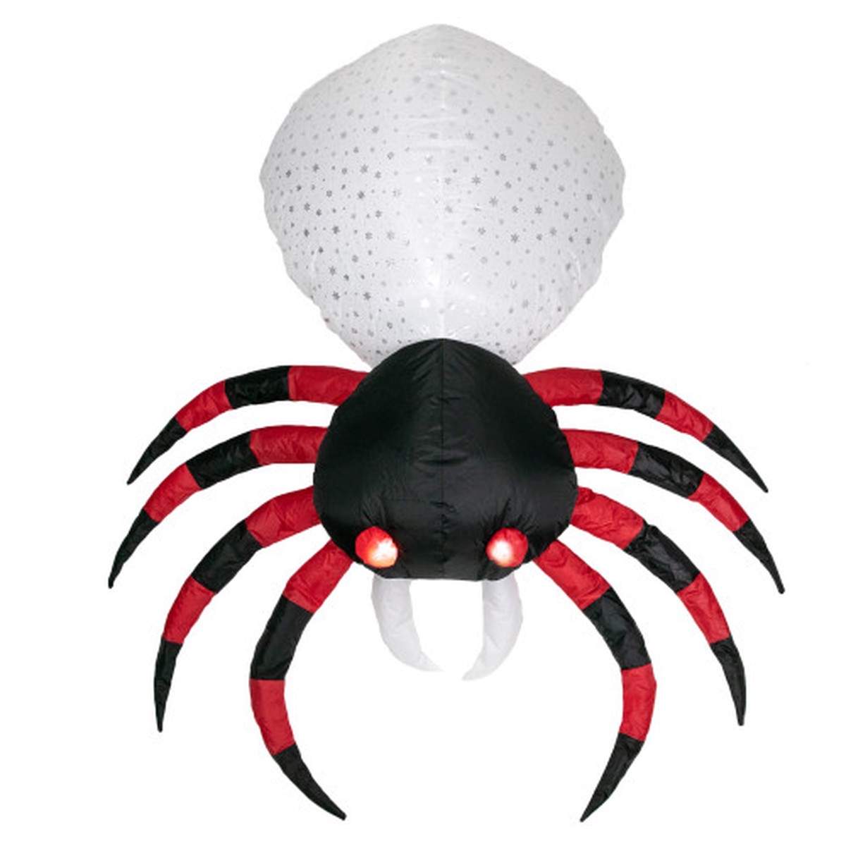 LED Lighted Inflatable Chill and Thrill Spider Outdoor Halloween Decoration - 4'