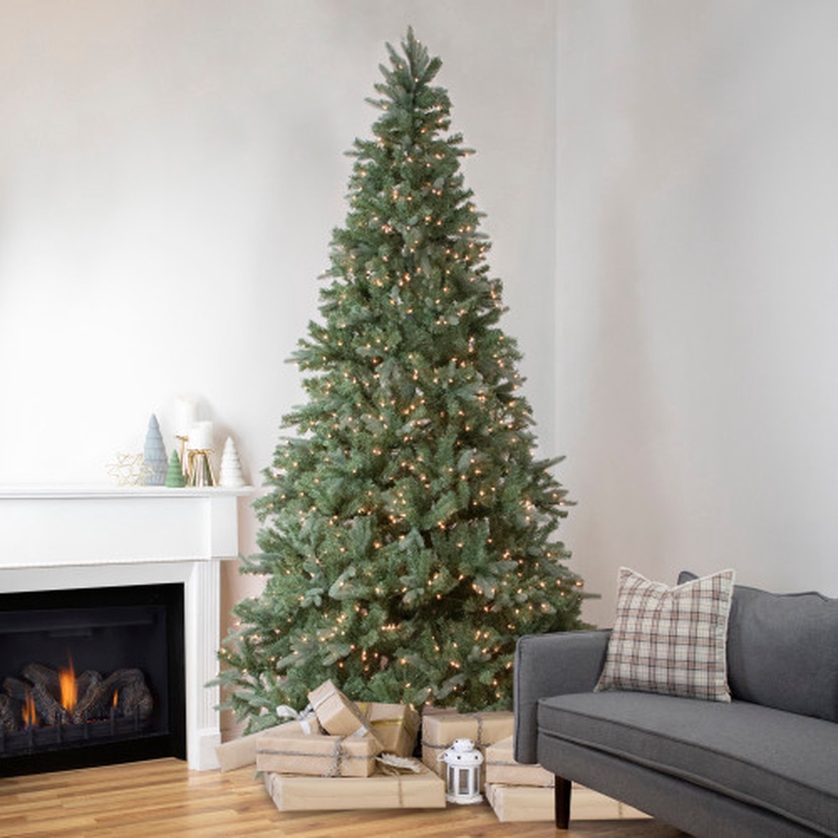Real Touch Pre-Lit Medium Granville Fraser Fir Artificial Christmas Tree - 9' - Clear Lights