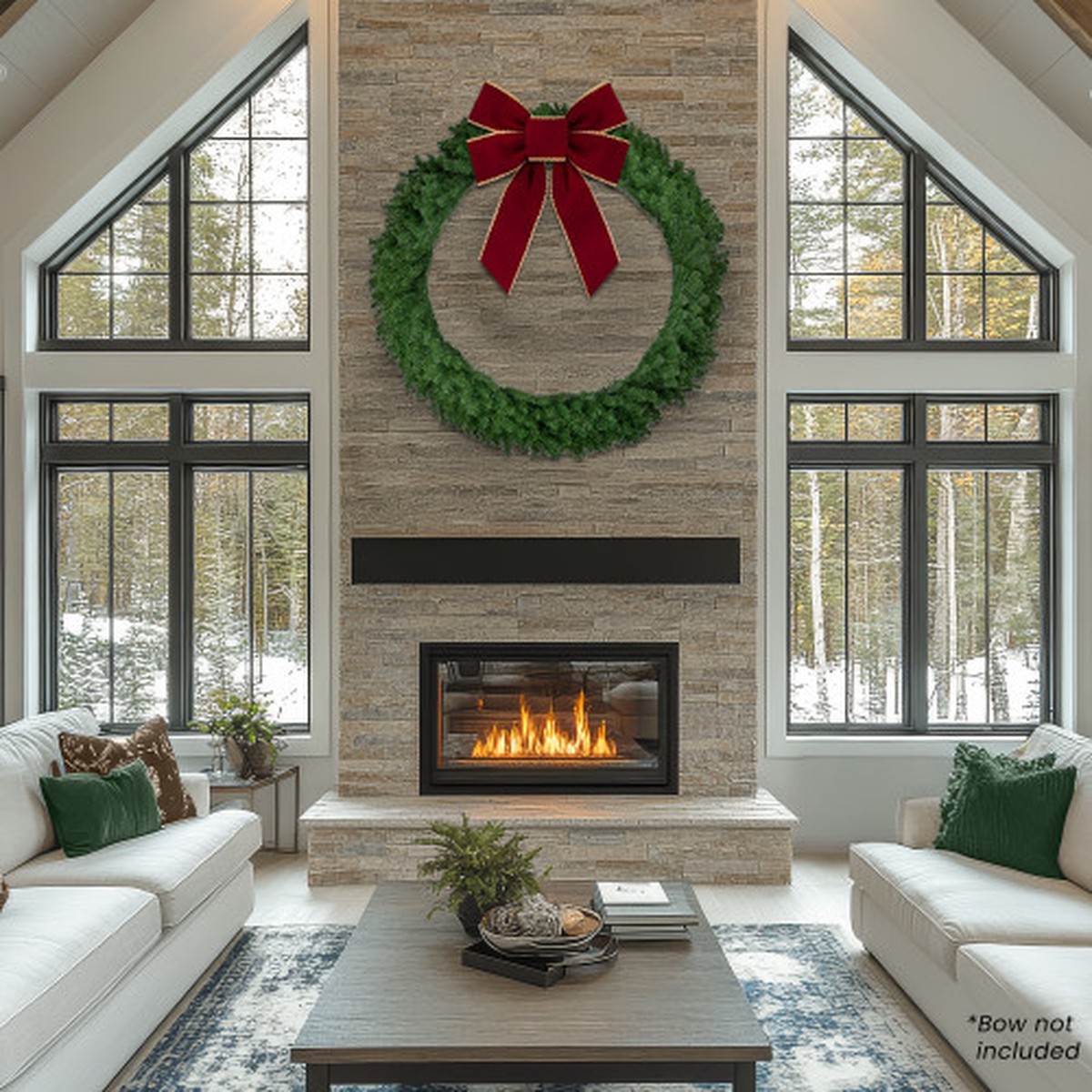 Deluxe Dorchester Pine Artificial Christmas Wreath - 60" - Unlit
