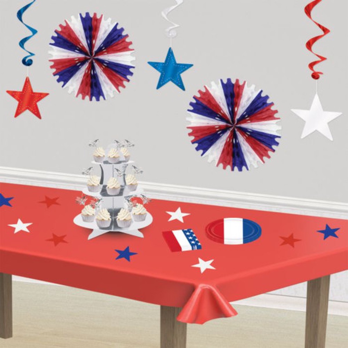 Disposable Plastic Banquet Party Table Roll - 100 - Red