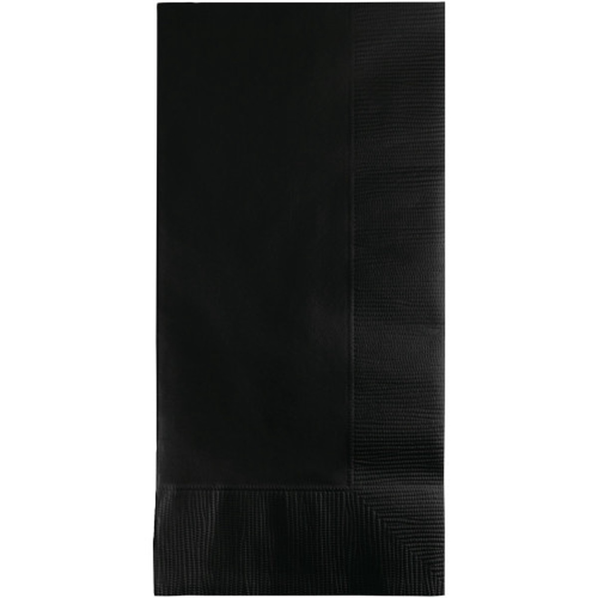 2-Ply Disposable Party Dinner Napkins - 8" - Jet Black - Club Pack of 600