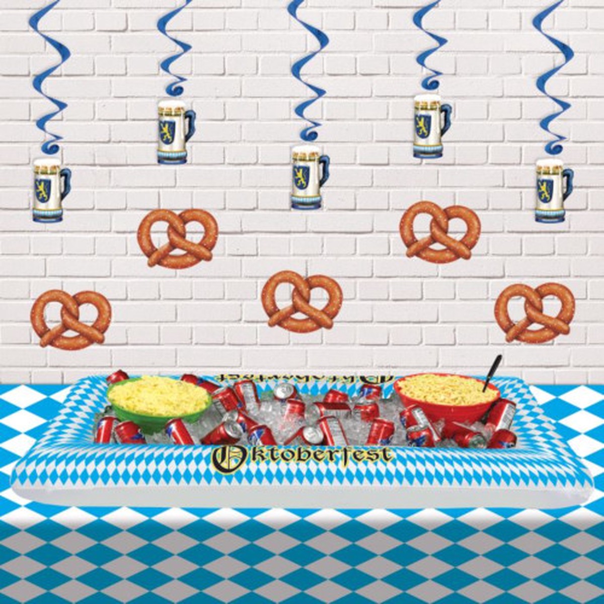 German Oktoberfest Beer Dangler Hanging Party Decorations - 40" - Club Pack of 30