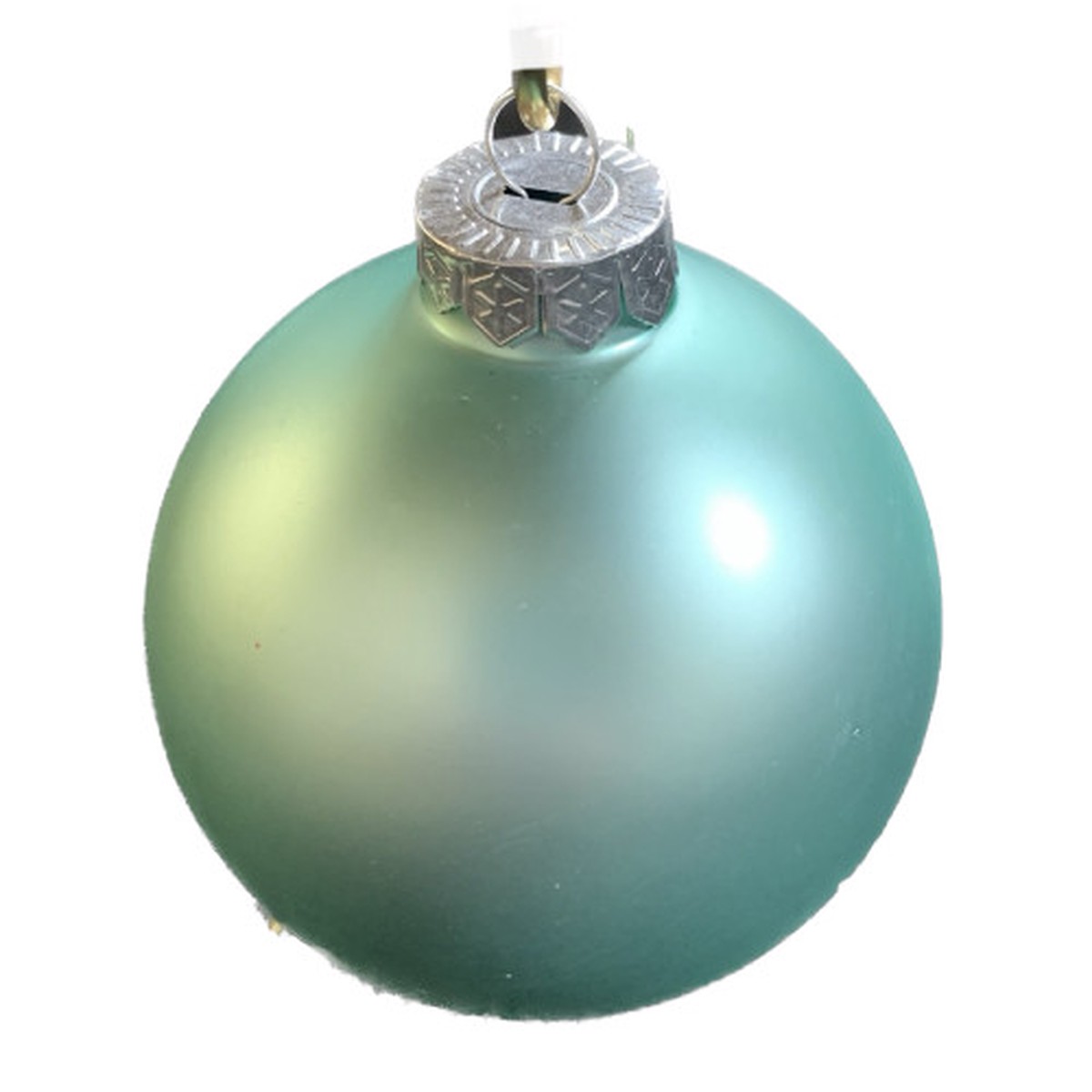 Mini Matte Finish Glass Christmas Ball Ornaments - 1.5" (40mm) - Sea Foam Green - 40ct