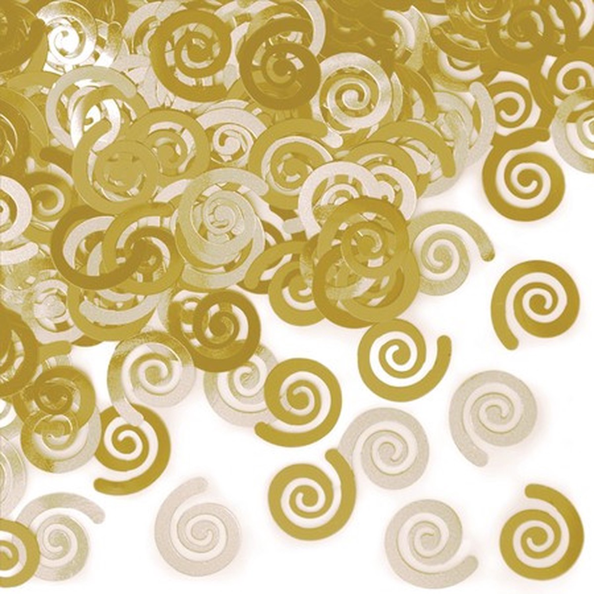 Swirls Party Confetti Bags - 0.5 oz. - Mimosa Gold - Club Pack of 12