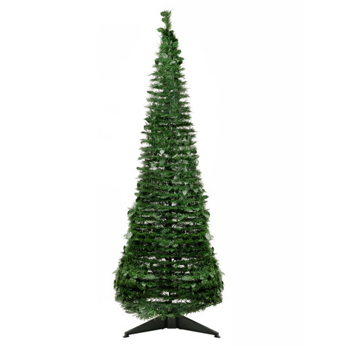 6' Tinsel Pop-Up Artificial Christmas Tree - Green - Unlit