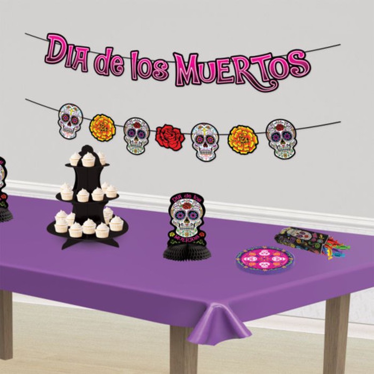 Disposable Plastic Banquet Party Table Roll - 100 - Dark Purple