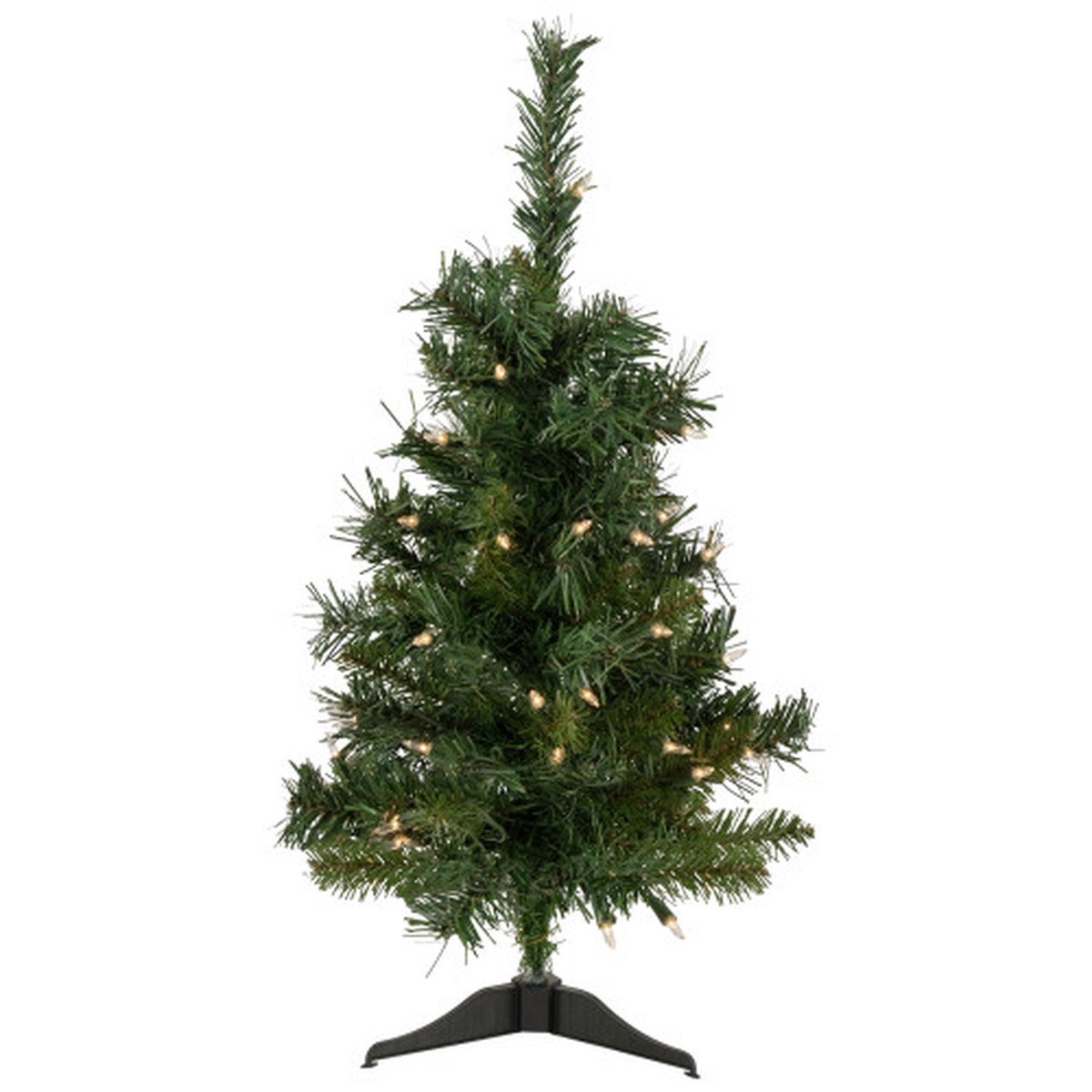 Pre-Lit Medium Aspen Pine Artificial Christmas Tree - 2' - Clear Lights