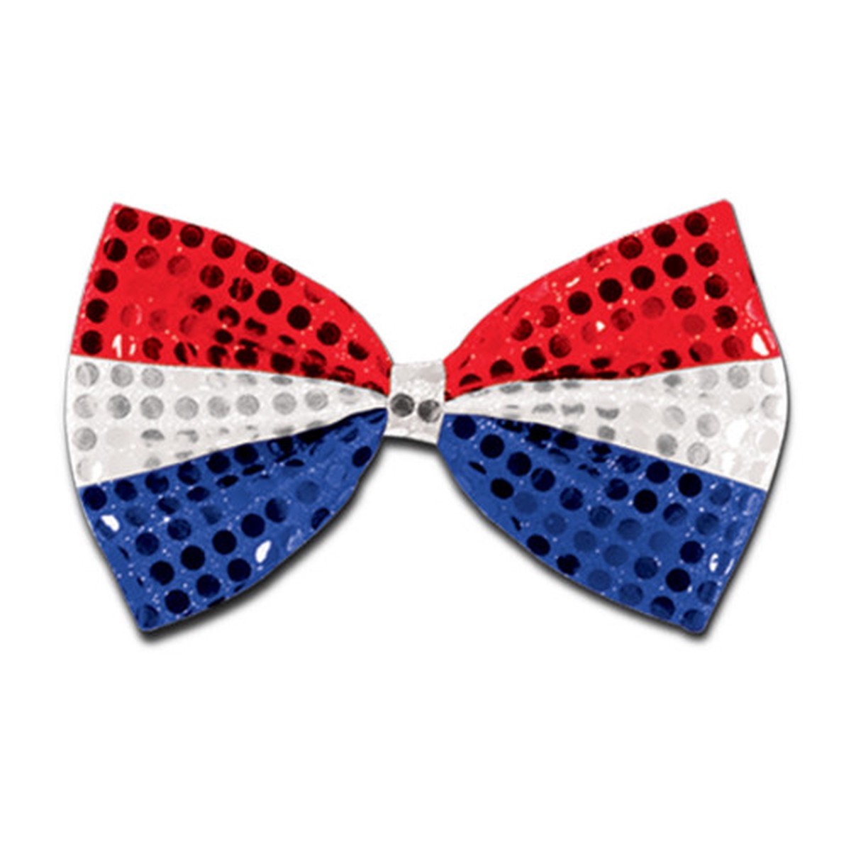 Unisex Sequined Patriotic Bow Tie Adult Costume Accessory - One Size - Pack of 12