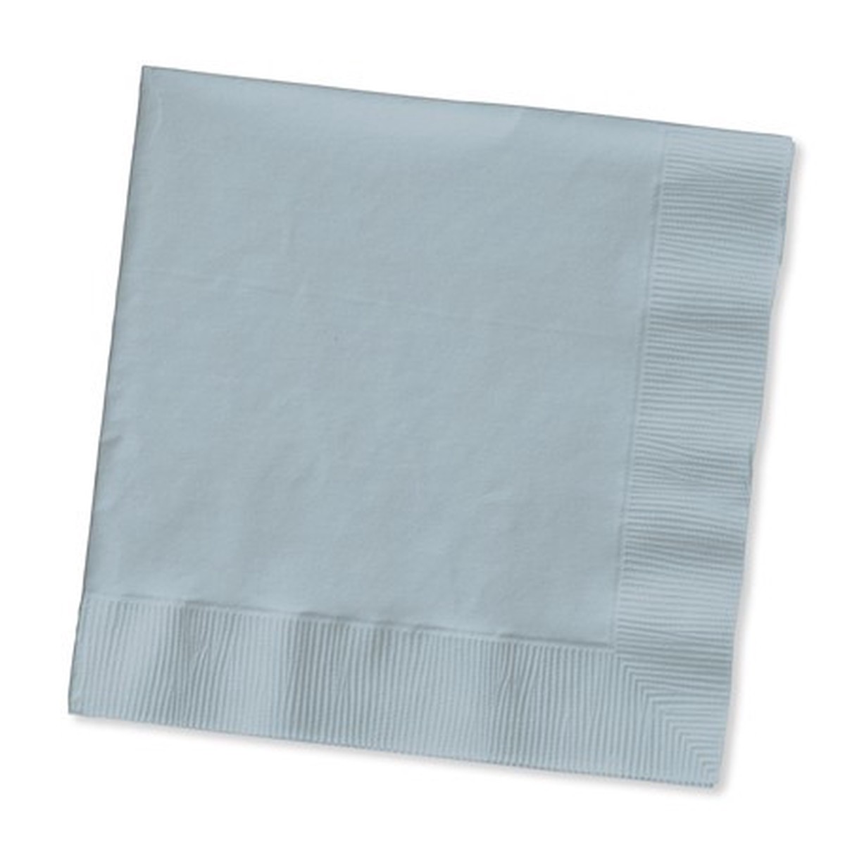 3-Ply Disposable Luncheon Napkins - 6.5" - Shimmering Silver - Club Pack of 500