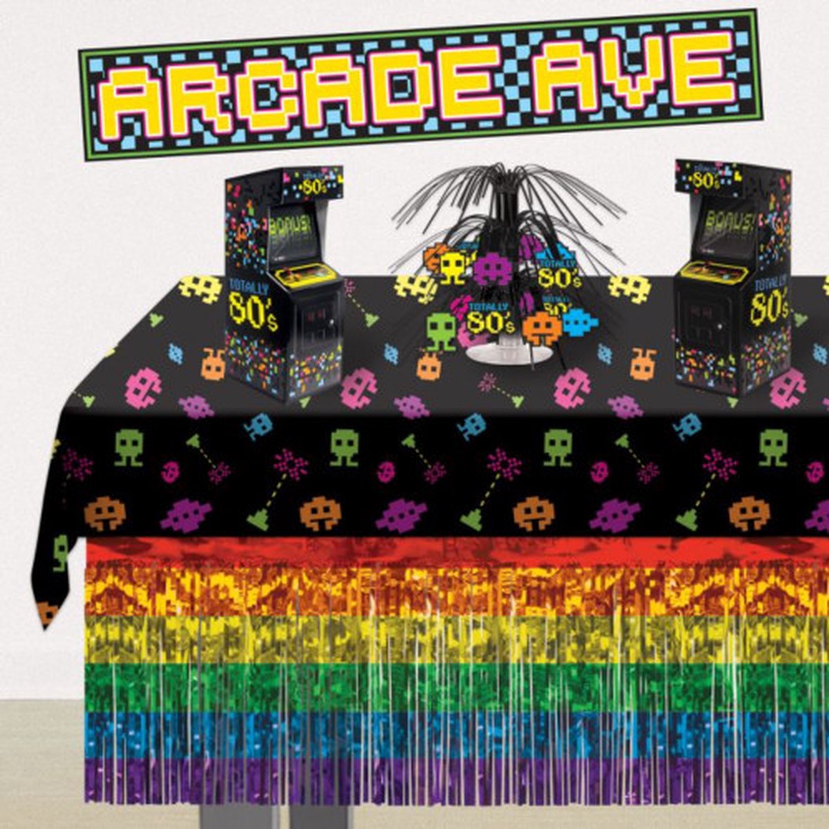 3D Retro Arcade Video Game Party Centerpiece - 10" - Multicolor - Pack of 12