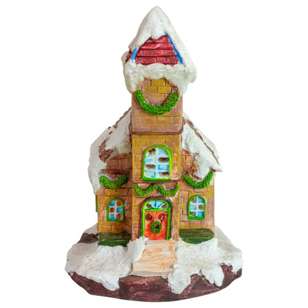 LED Lighted Church Christmas Village Decoration - 8.5"