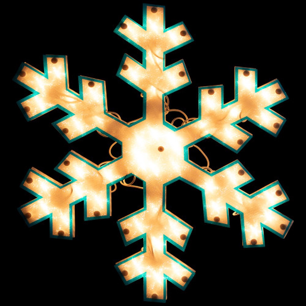 Lighted Snowflake Christmas Window Decoration - 16.75"