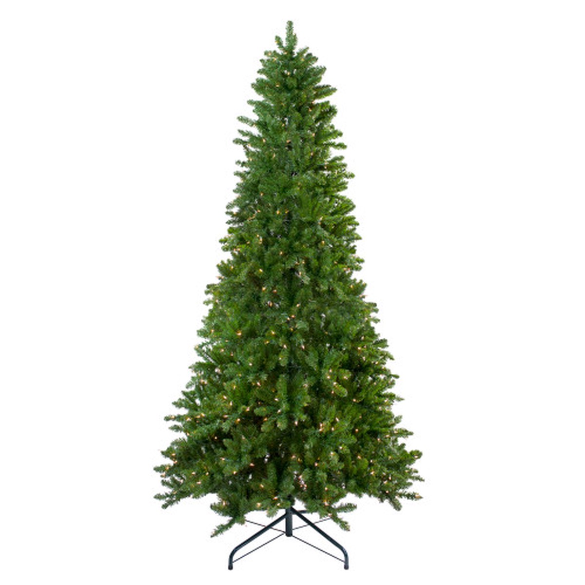 10' Pre-Lit Everett Pine Slim Artificial Christmas Tree, Clear Lights
