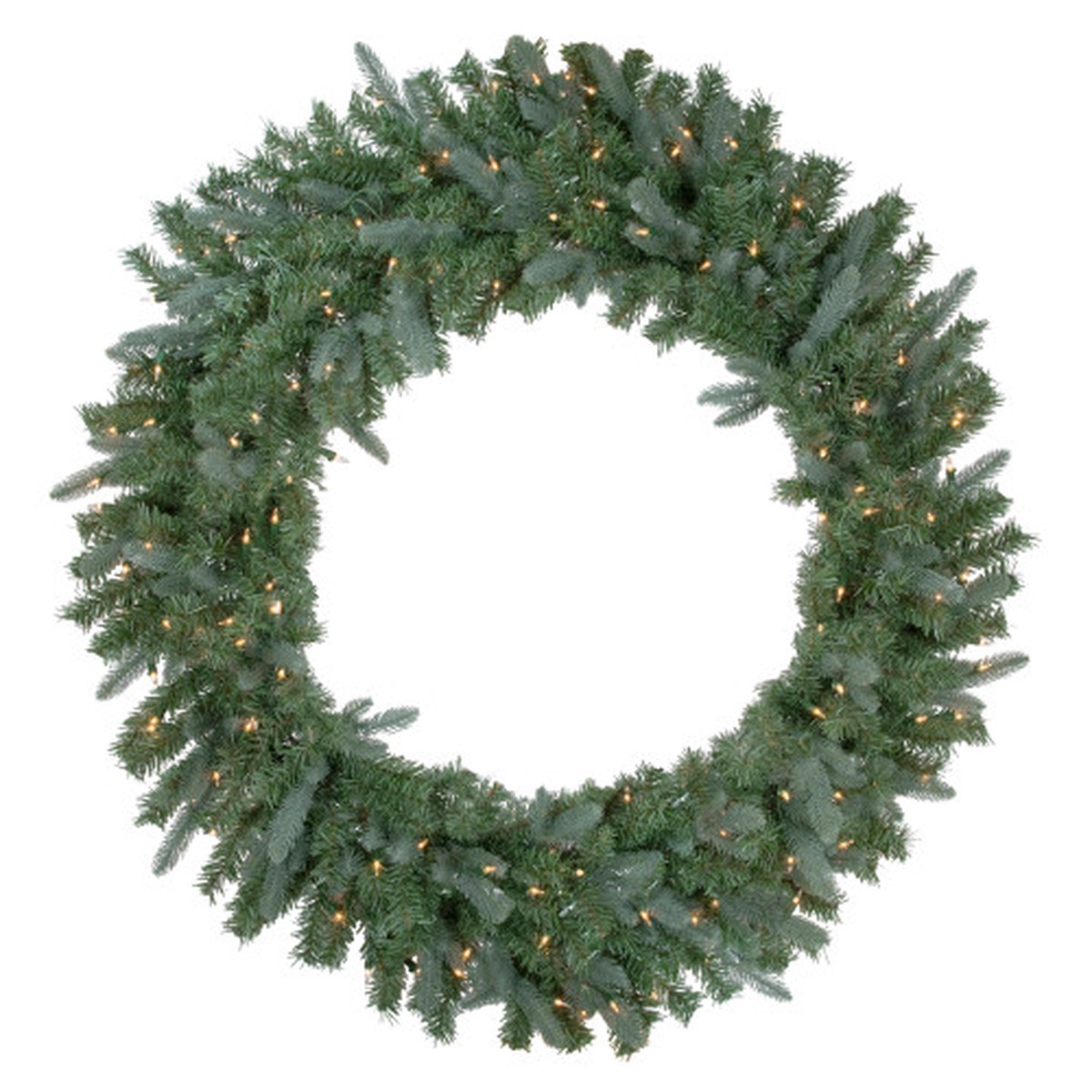 Real Touch Pre-Lit Granville Fraser Fir Artificial Christmas Wreath – 48″ – Clear Lights