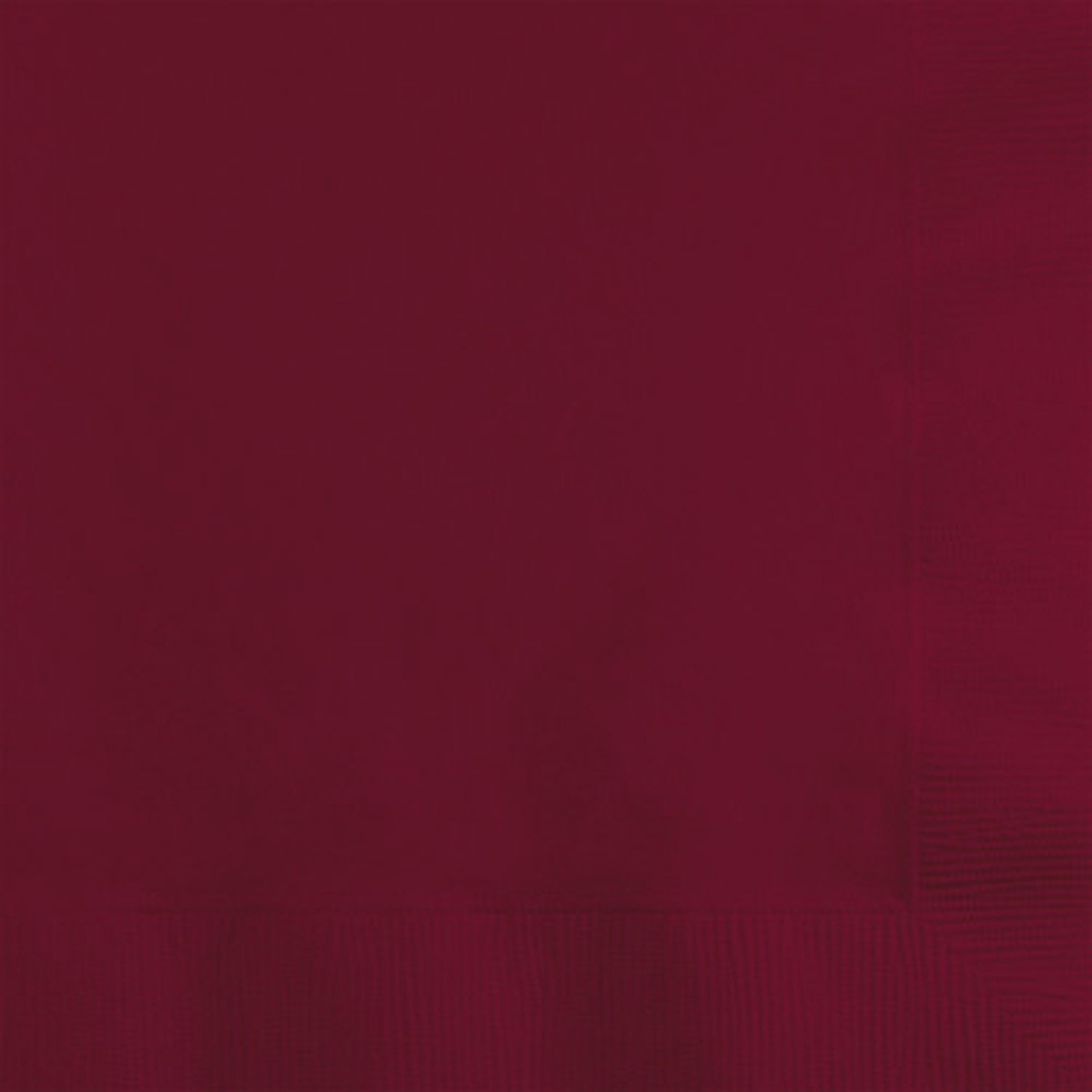 2-Ply Disposable Beverage Napkins - 5" - Burgundy Red - Club Pack of 1200