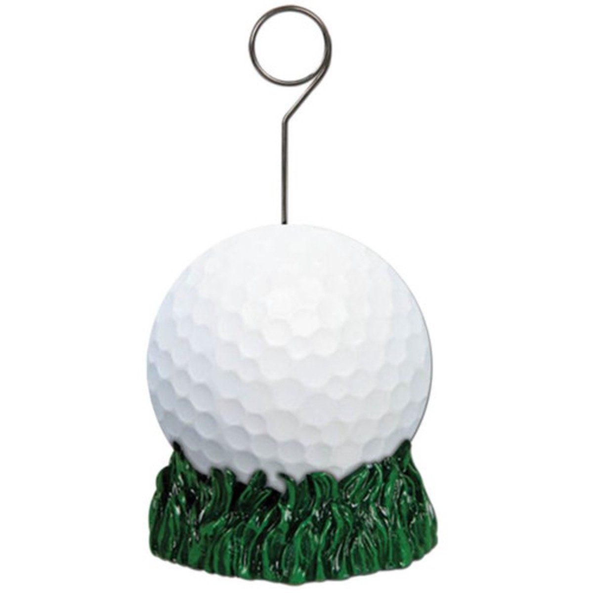 Golf Ball Photo or Balloon Holders - 6oz - Green and White - Pack of 6