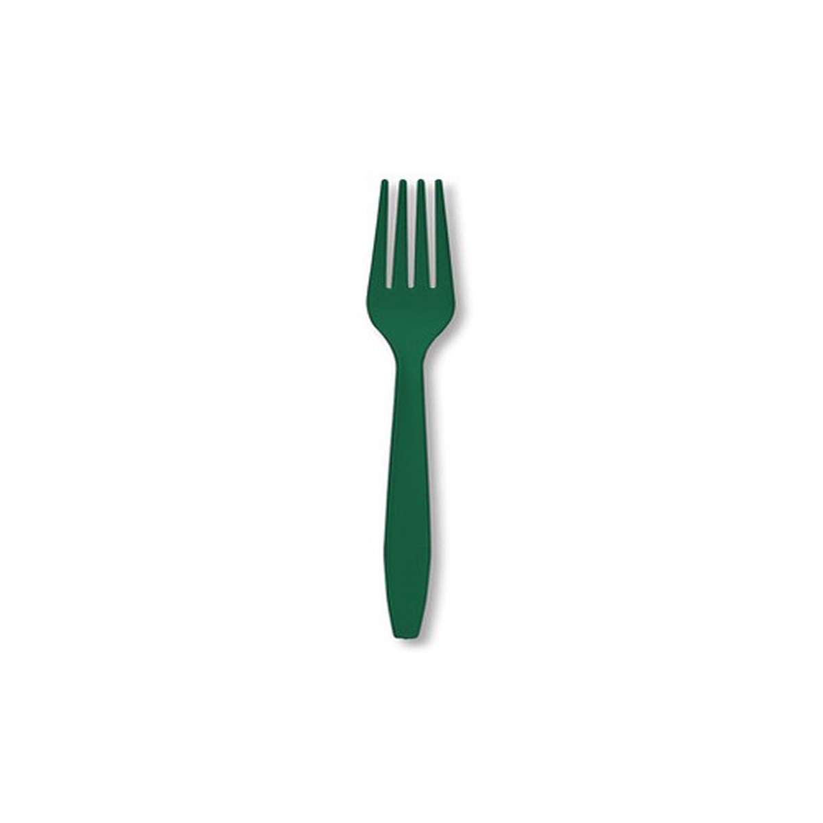 Premium Lightweight Disposable Forks - 7" - Hunter Green - Club Pack of 288