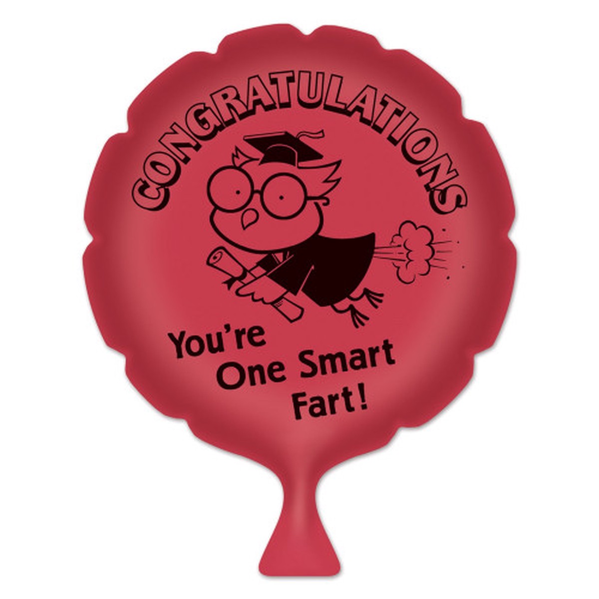 You’re One Smart Fart Whoopee Cushion Party Favors – 8″ – Red and Black – Pack of 6