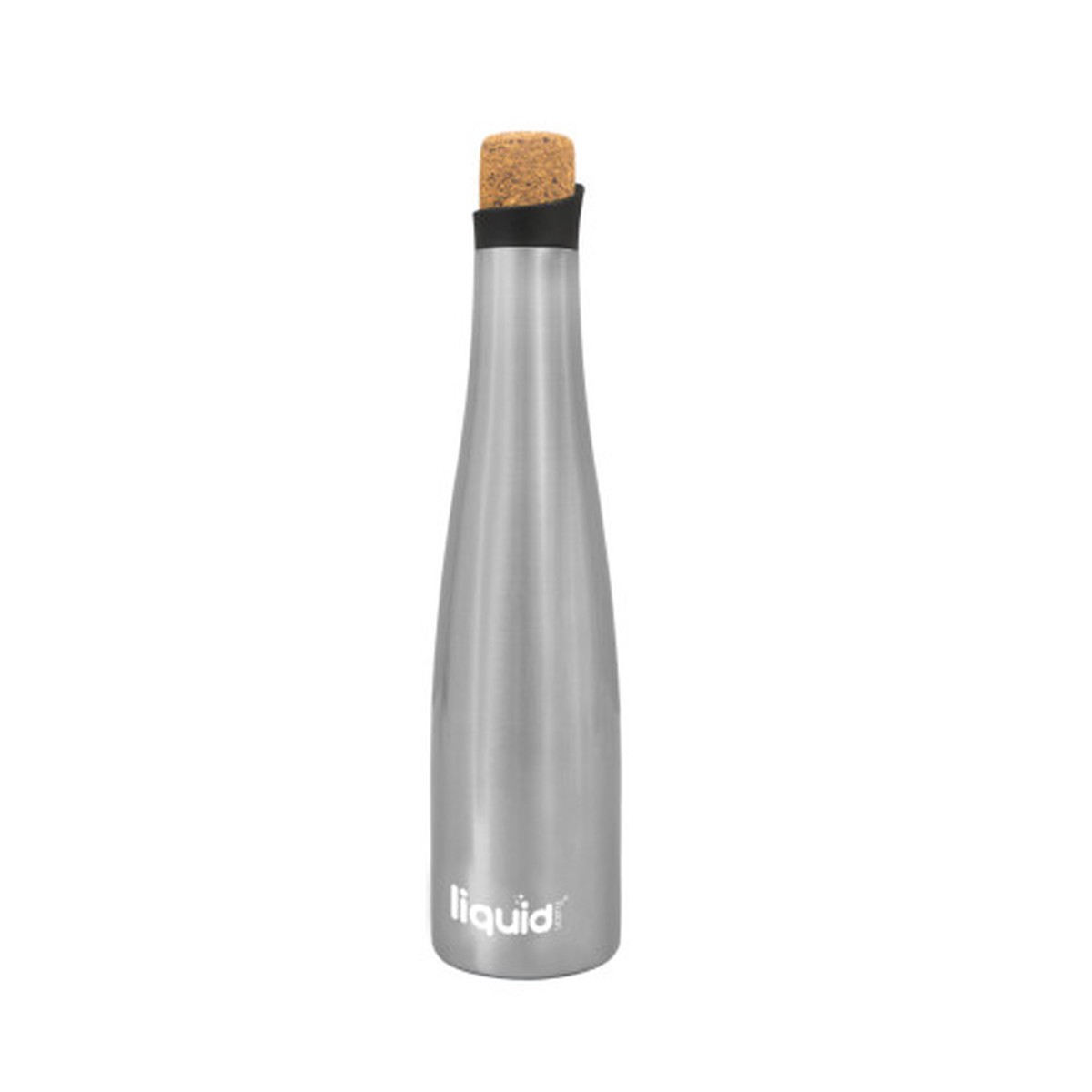 13.25" Silver Wine Carafe Stainless Steel Water Bottle, 750 ml