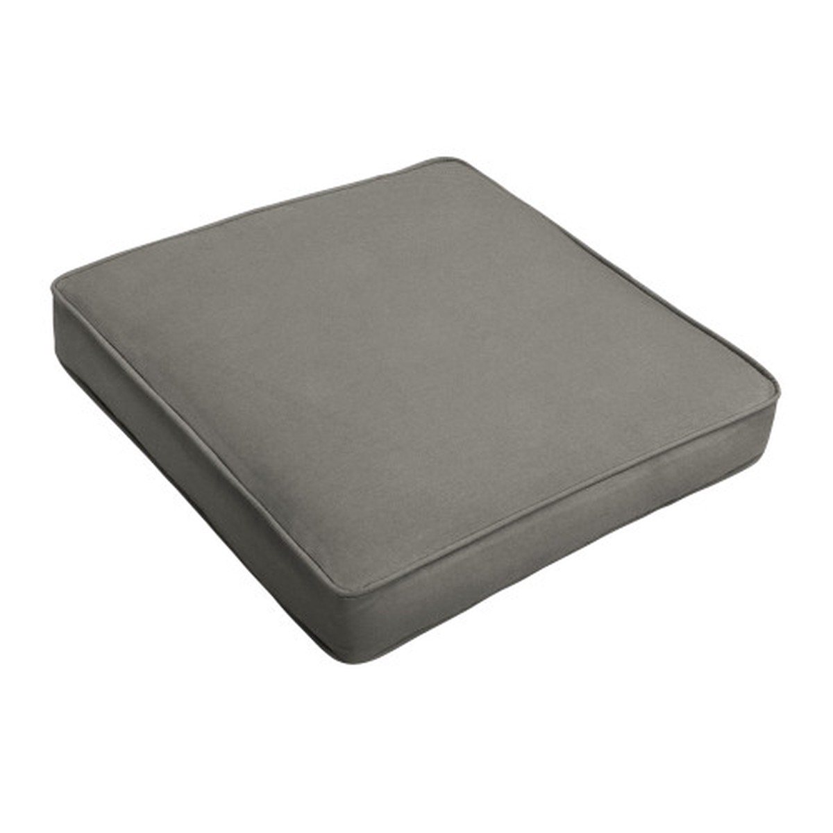 20" Charcoal Gray Square Home Collections Sunbrella Indoor and Outdoor Single Chair Cushion