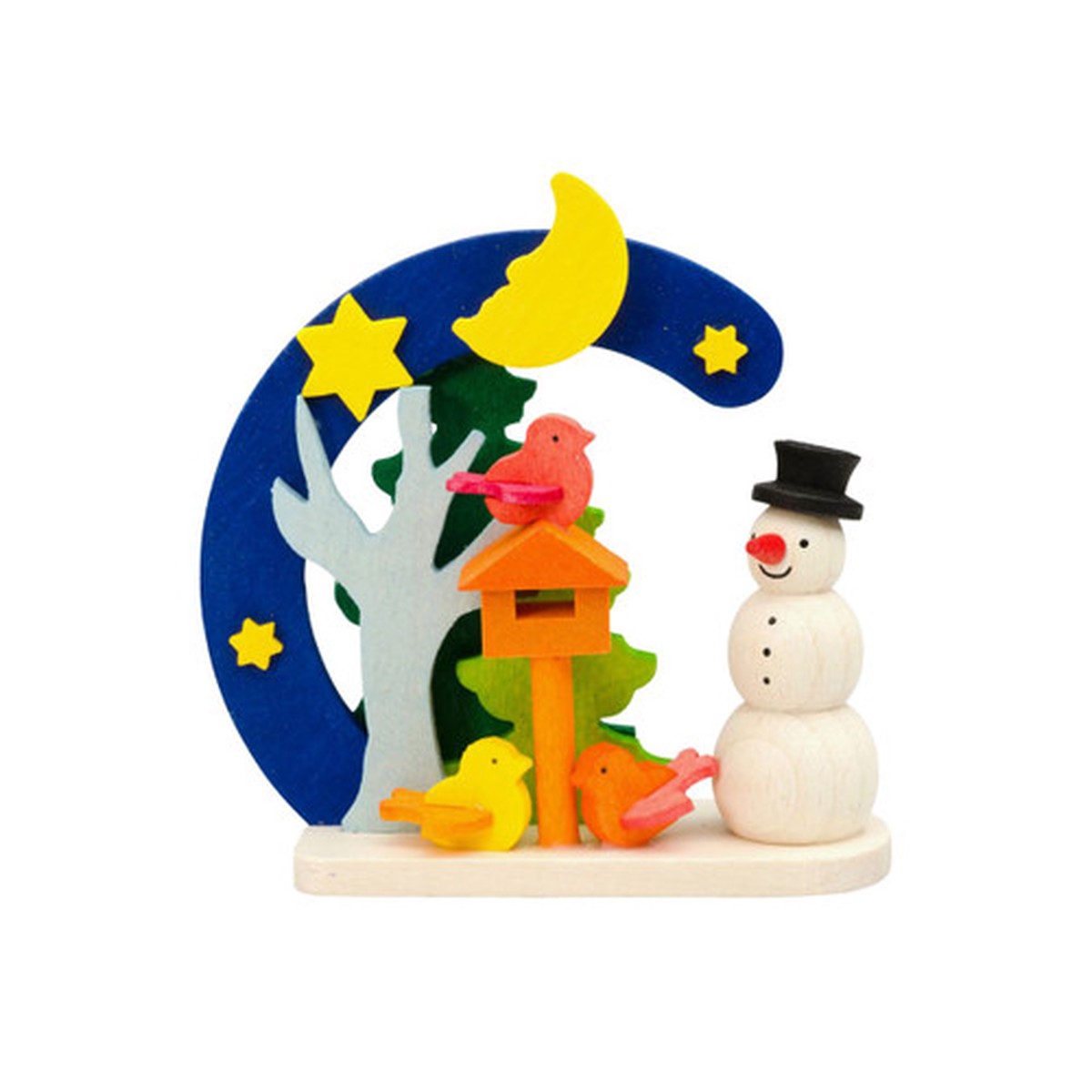 3" Graupner Snowman Christmas Ornament with Birdhouse