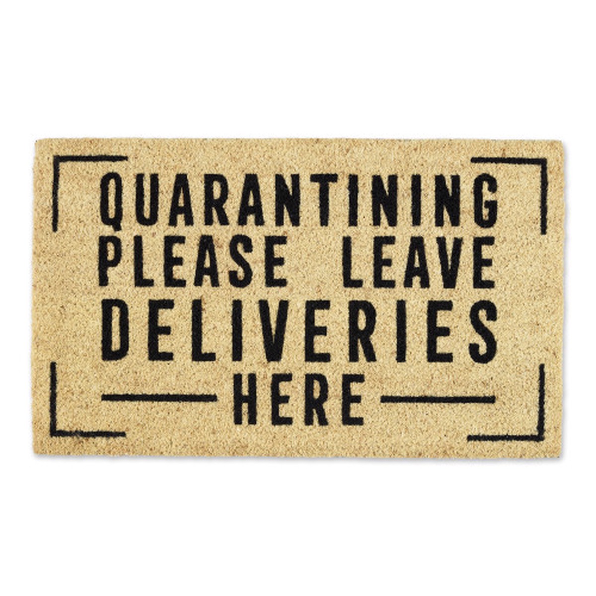 30" Vibrant Unique Quarantining Deliveries Rectangular Doormat