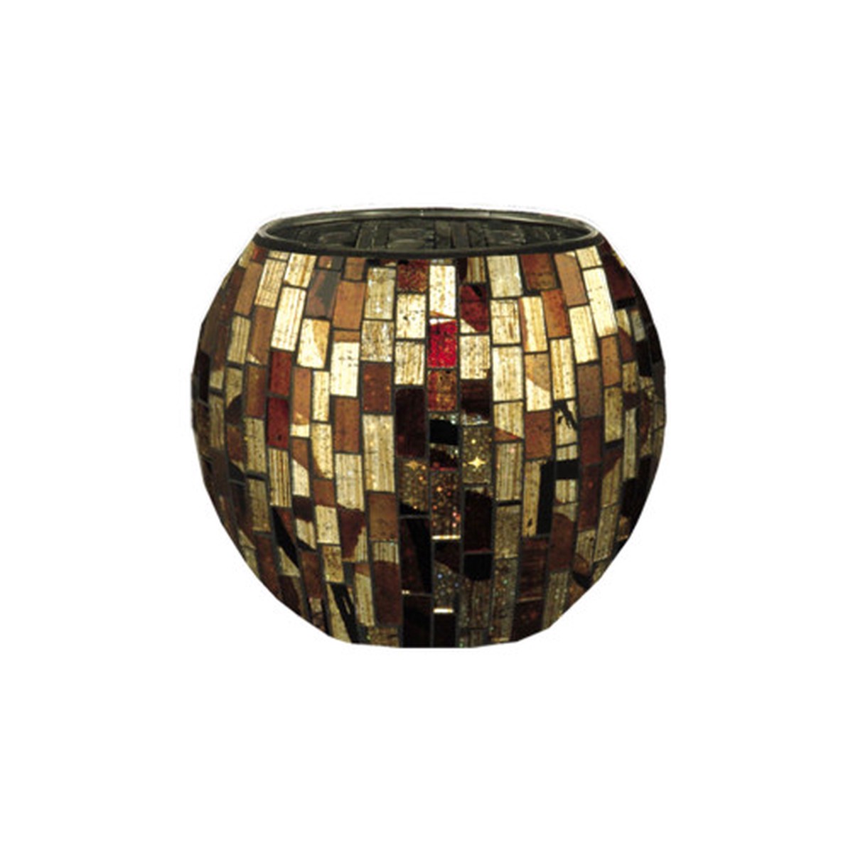 6" Bella Terra Mosaic Votive Candle Holder