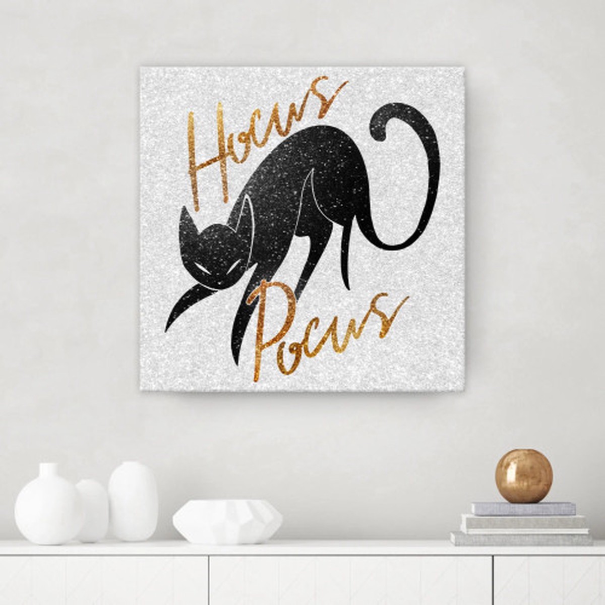 Hocus Pocus Halloween Canvas Wall Art - 12" x 12"