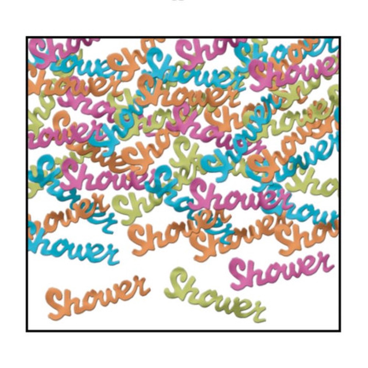 Shower Celebration Confetti Bags - 0.5 oz - Multicolored - Pack of 12