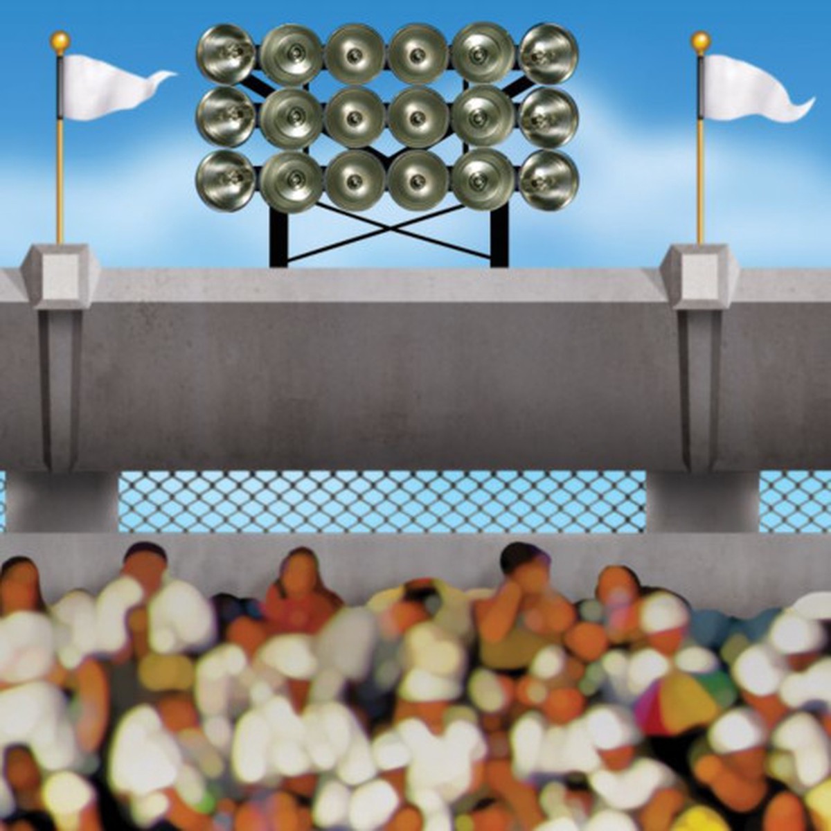 Upper Deck Stadium Photo Backdrop - 30' - Multicolor - Pack of 6