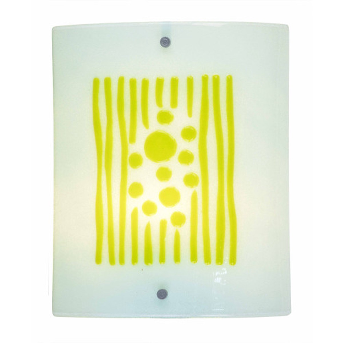 11" LED Lighted Lennon Fused Glass Wall Sconce