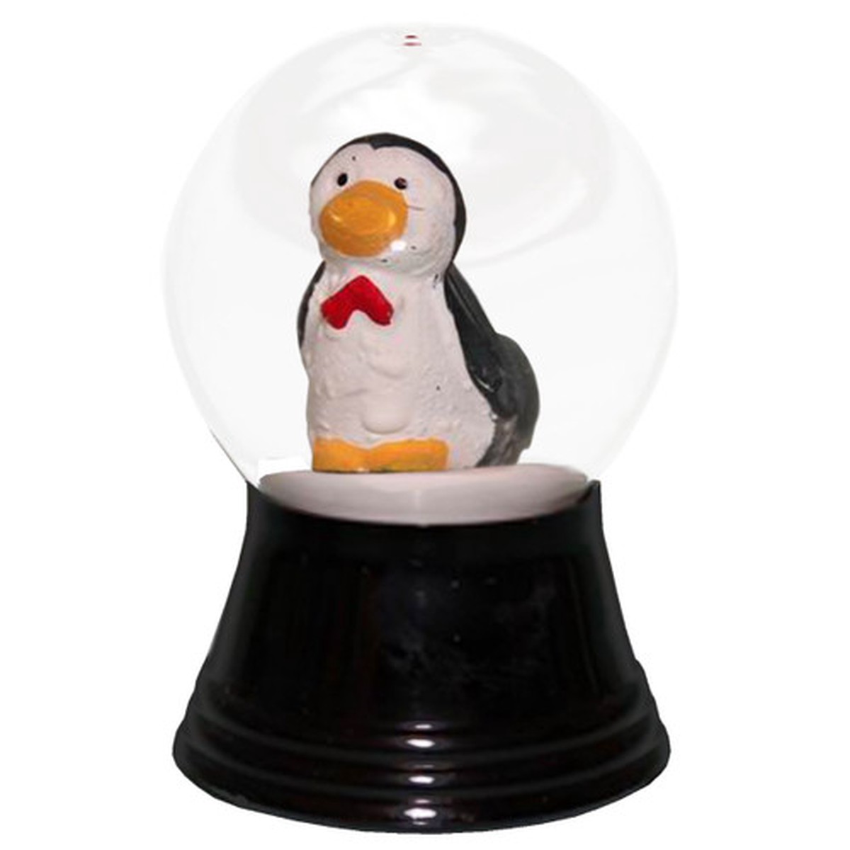 2.5" Black and White Perzy Snow Globe Small Penguin Decoration