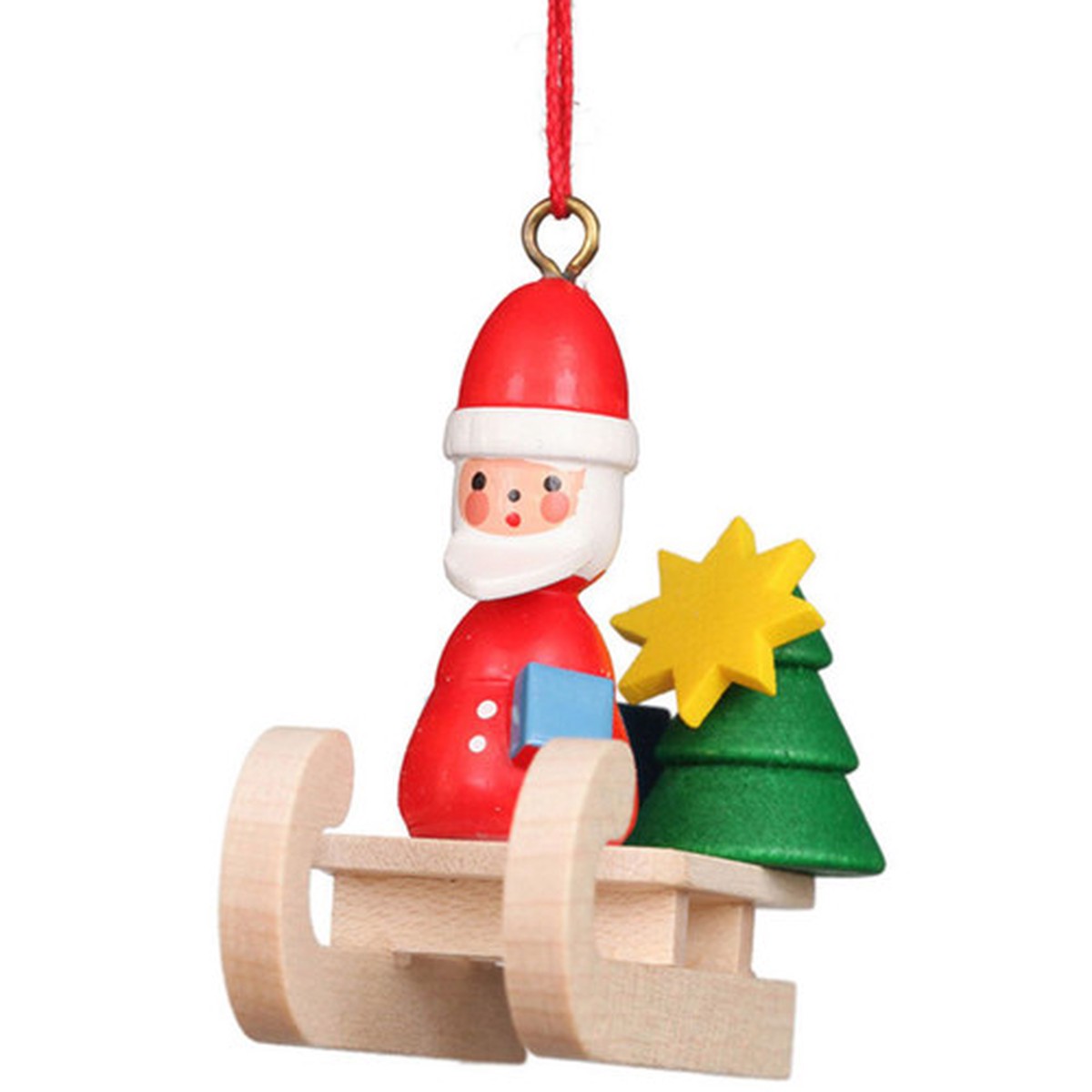 2" Christian Ulbricht Santa on a Sleigh Christmas Ornament