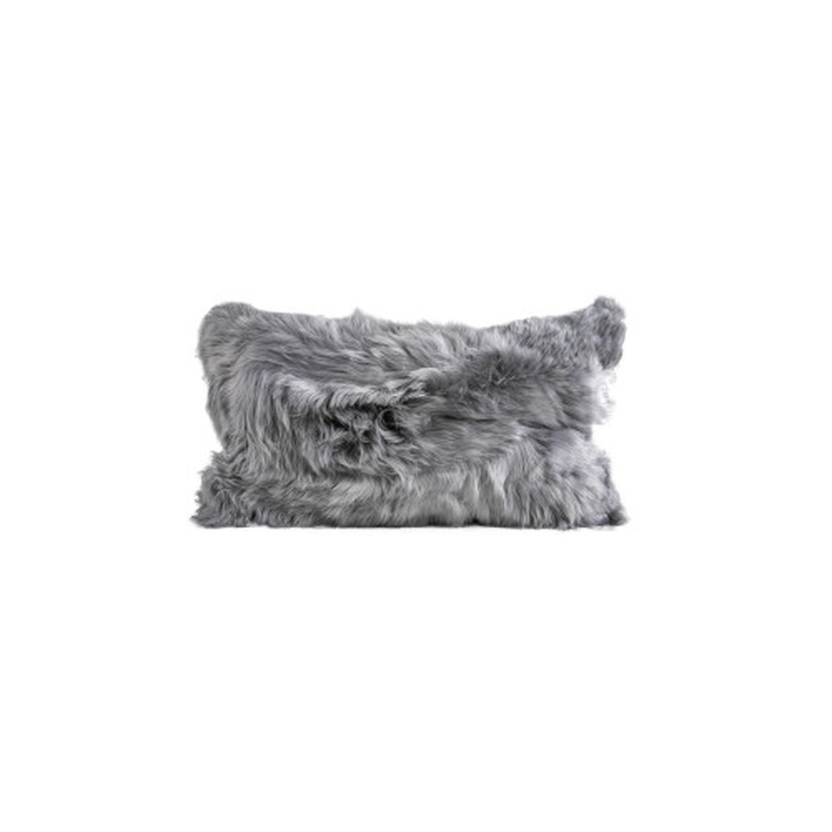 24" Gray Decorative Cushion - Feather and Down Filler