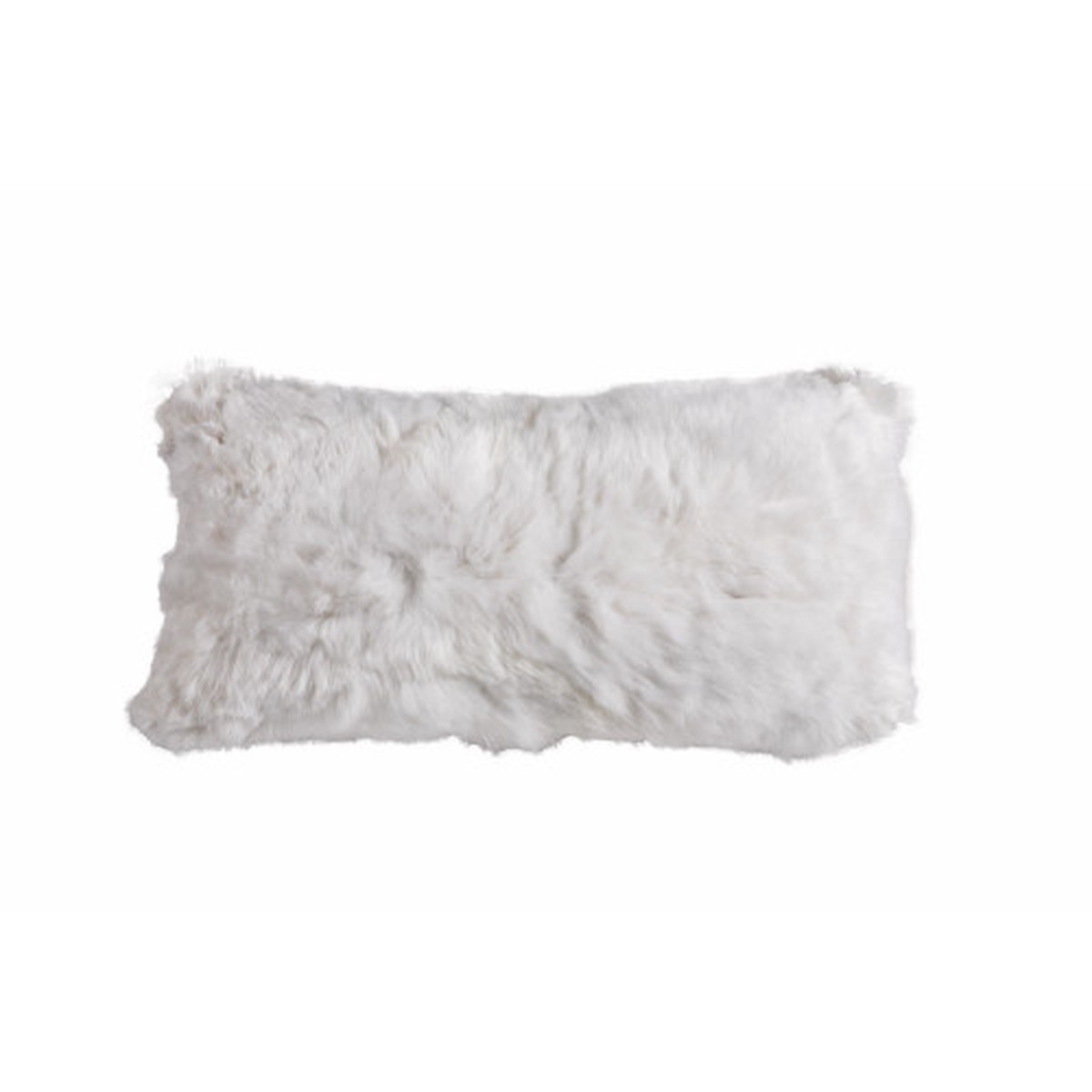 24" White Decorative Cushion - Feather and Down Filler
