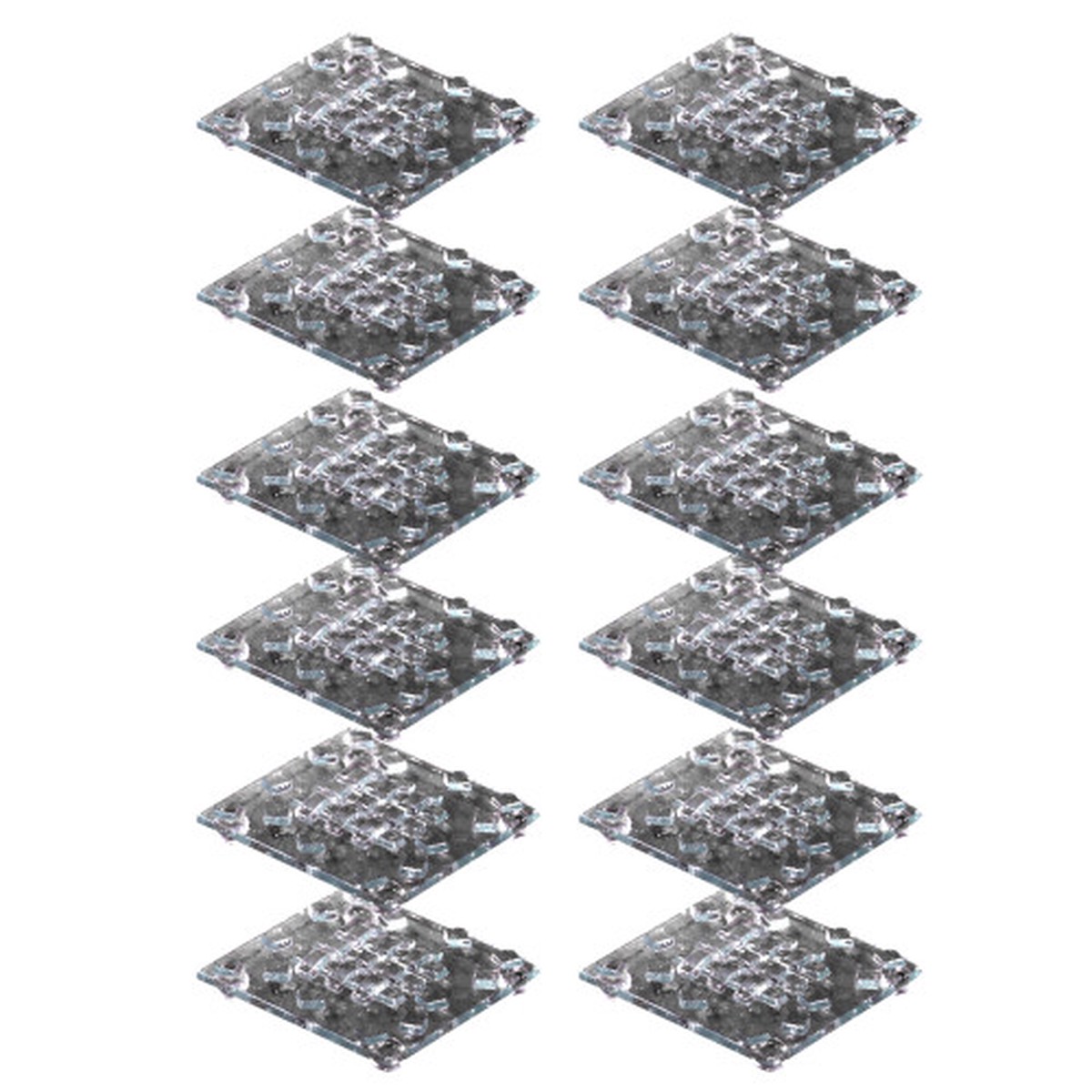 Set of 12 Fused Votive Candle Holders 4"