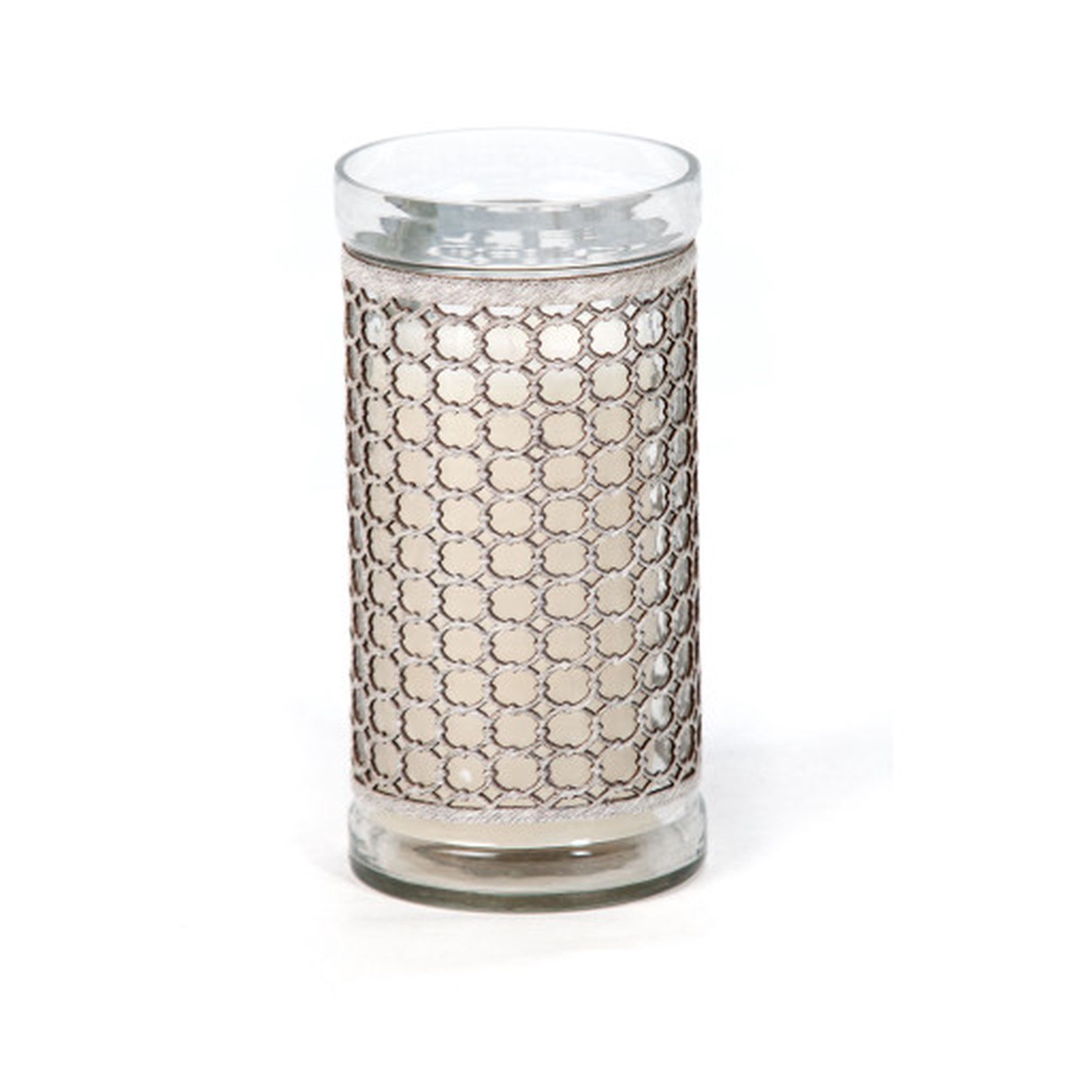 10″ Clear Transparent Decorative Glass Candle Holder