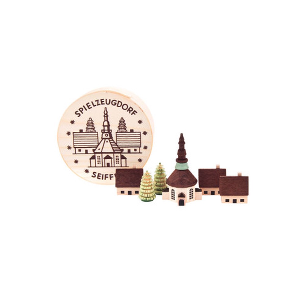 3.25" Dregeno Christmas Village Chip Box