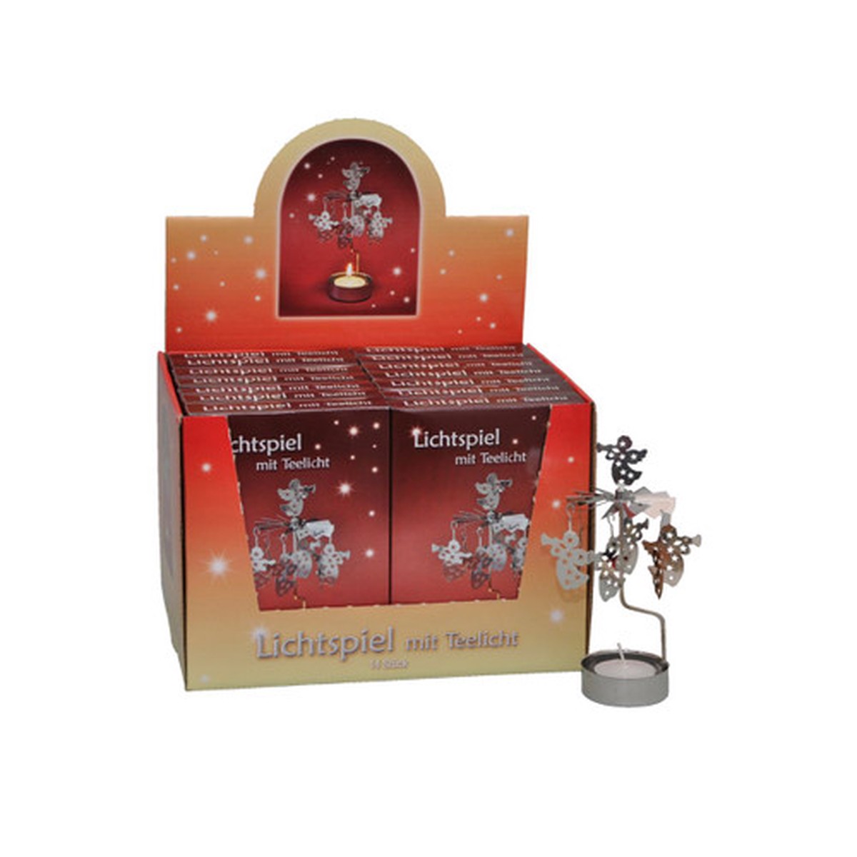Set of 14 Knox Christmas Twirly with Tea Candles 10.5"