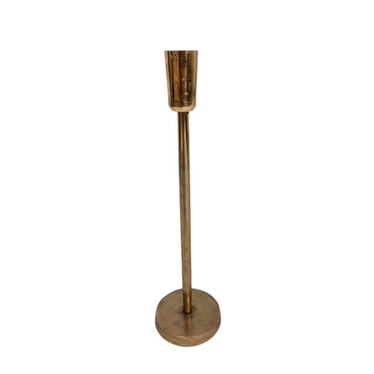12″ Bronze Contemporary Candlestick Holder Tabletop Decor – Extra Large