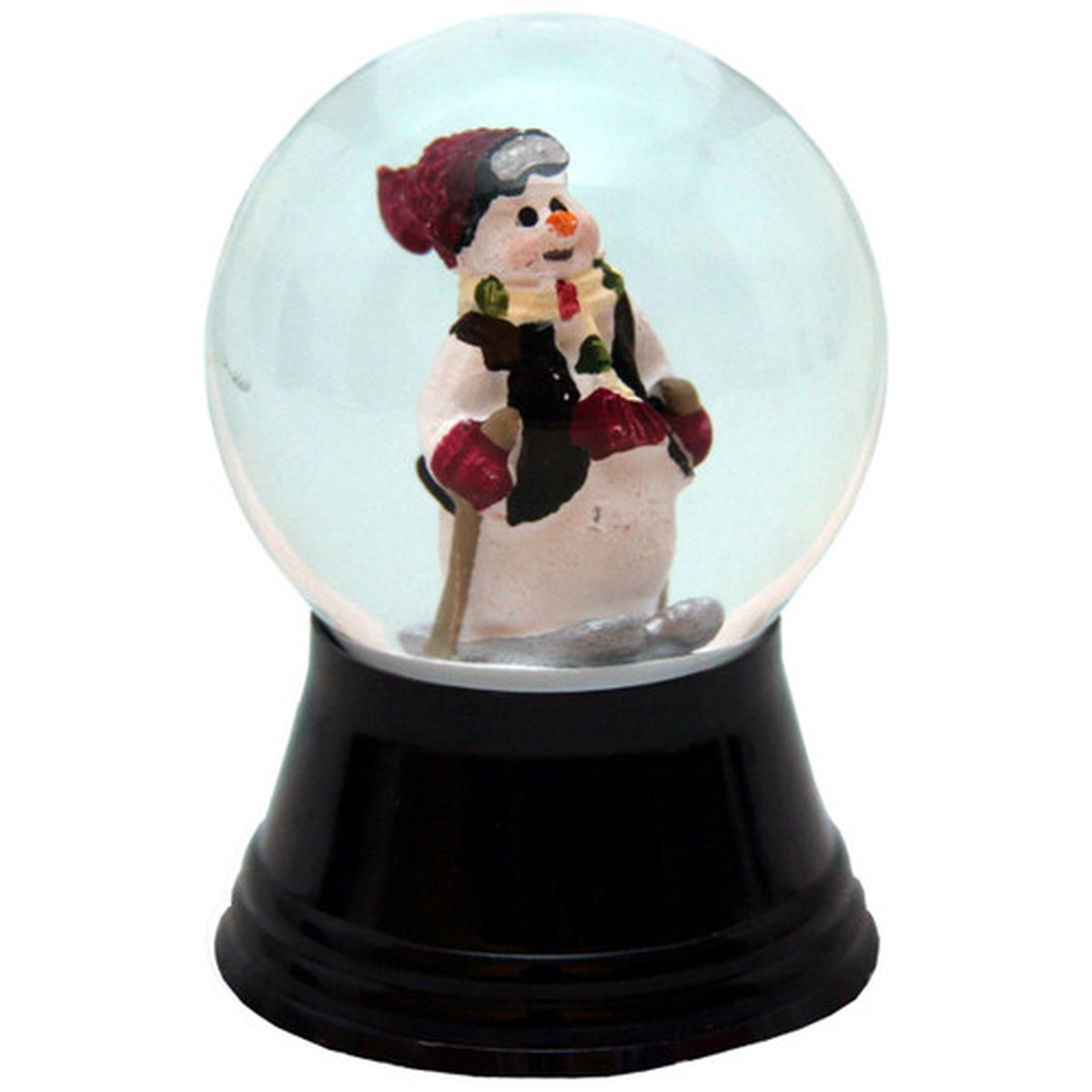 2.5" Perzy Small Snowman on Skis Christmas Snow Globe