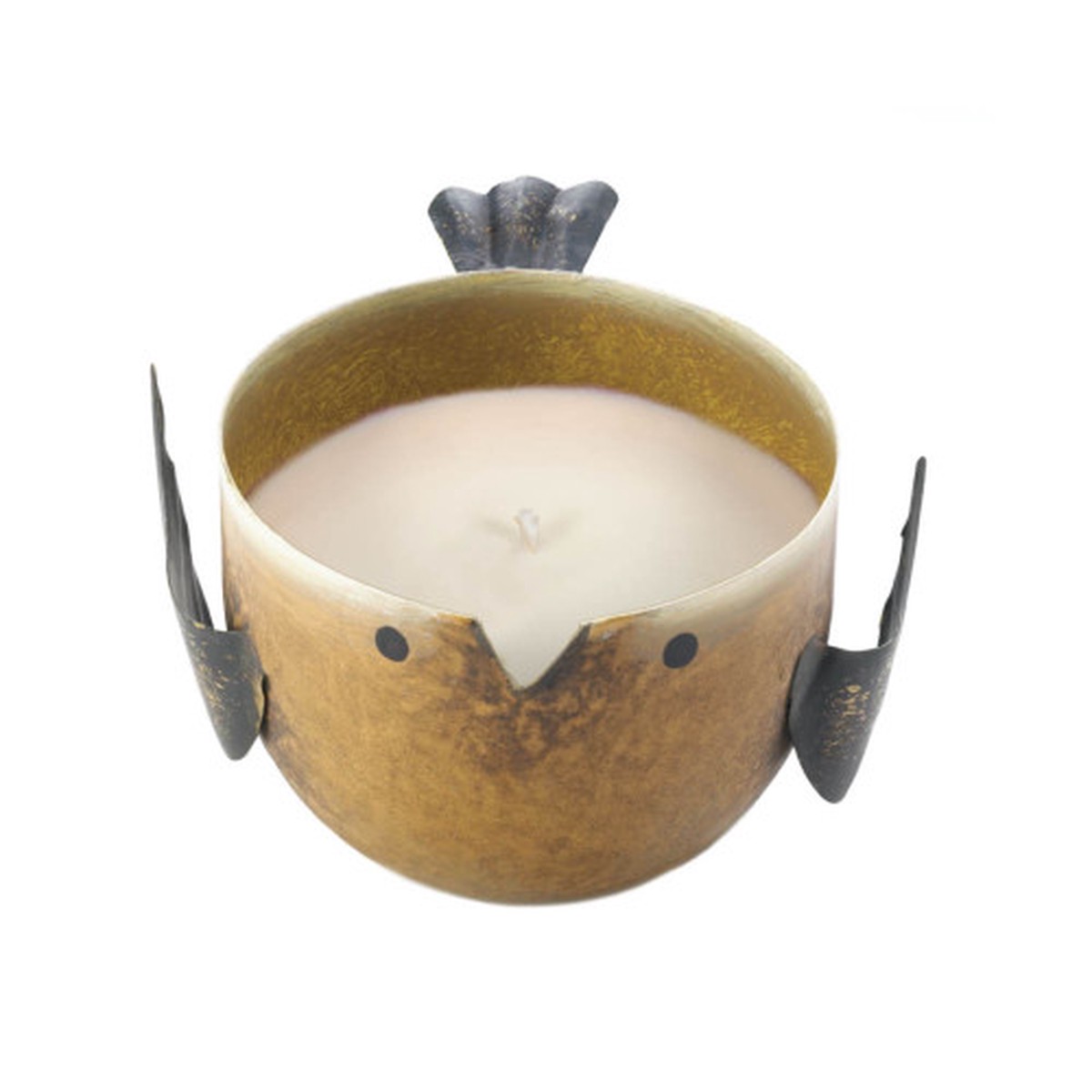 5.5" Yellow and Gray Key Lime Birdie Aromatherapy Candle