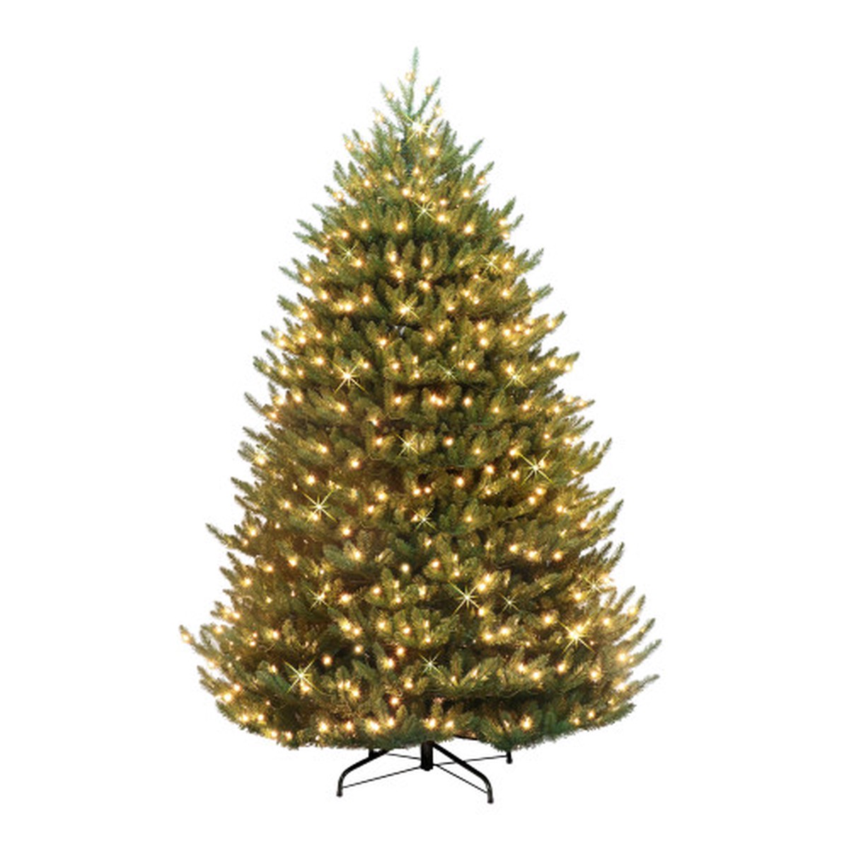 Pre-lit Full Canadian Balsam Fir Artificial Christmas Tree - 6.5 - LED Lights