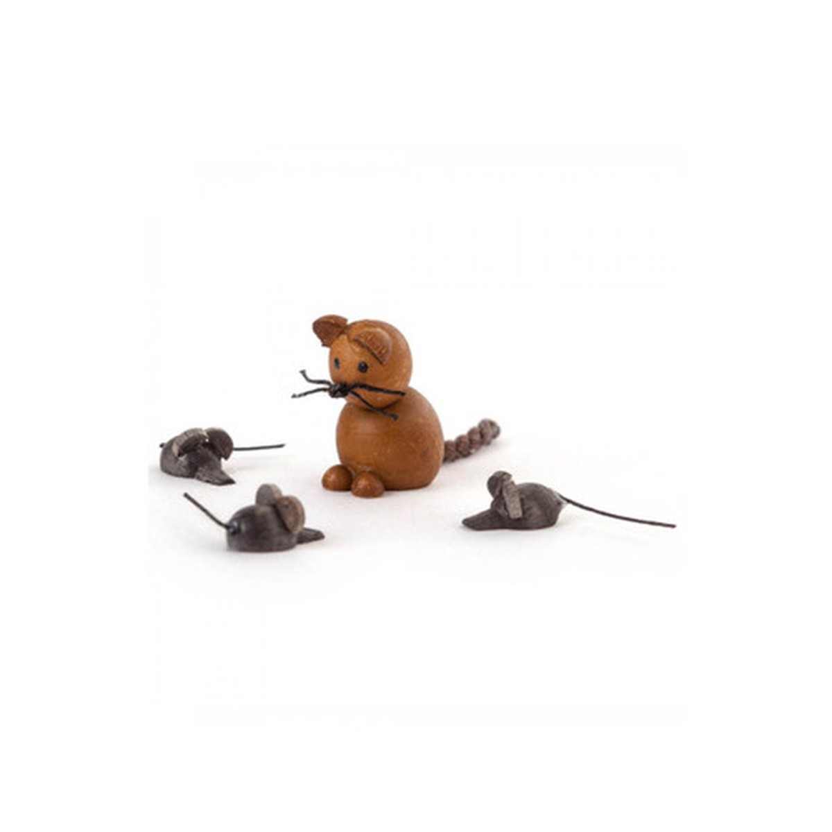 0.75″ Vibrant Dregeno Cat and Mice Easter Figure