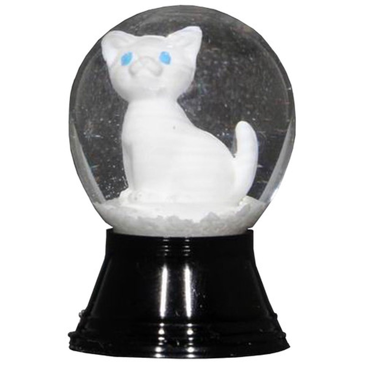 1.5″ Perzy Mini White Cat Christmas Snow Globe