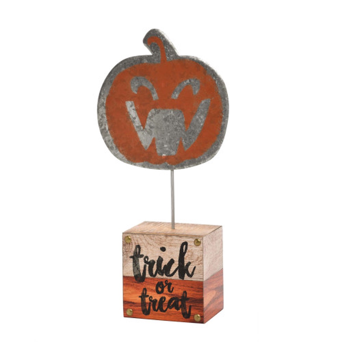 13″ Rustic “Trick or Treat” Halloween Spooky Stand
