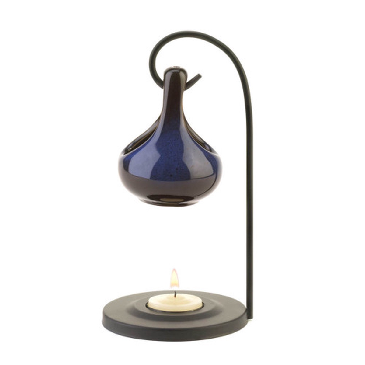 14.25″ Blue Contemporary Tear Drop Candle Oil Warmer (Pack of 2)